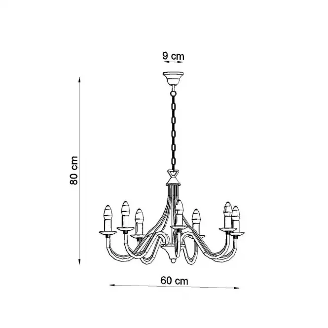 Lampa Minerwa 7 A-0219 czarny