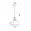 Lampa wisząca Casco A-0389 czarna/biała,4