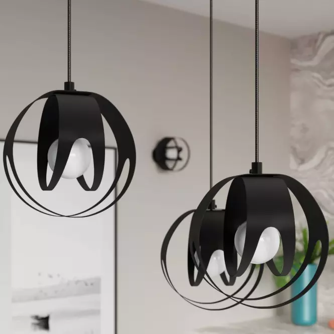 Lampa wisząca Tulos 1 A-1087 czarna