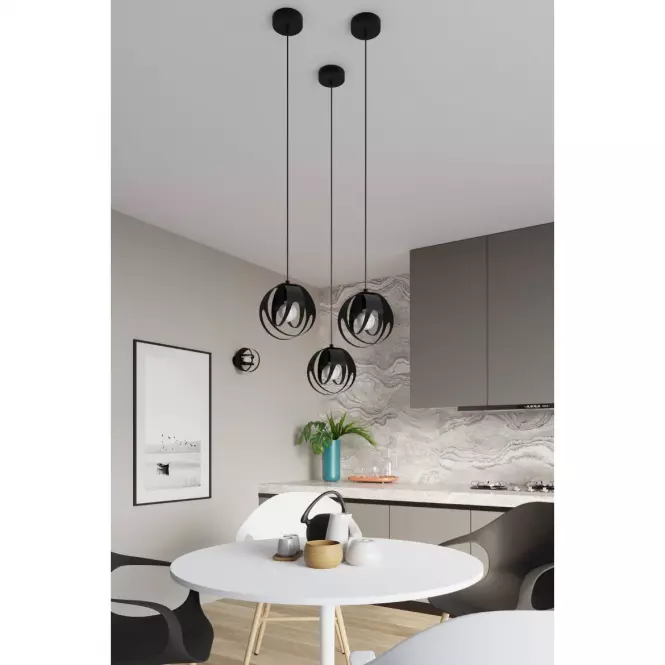 Lampa wisząca Tulos 1 A-1087 czarna