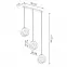 Lampa wisząca Tulos 3L A-1085 biała,4