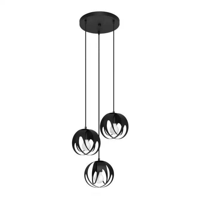 Lampa wisząca Tulos 3P A-1088 czarna