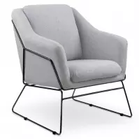 Fotel Soft 2 jasny popiel/czarny