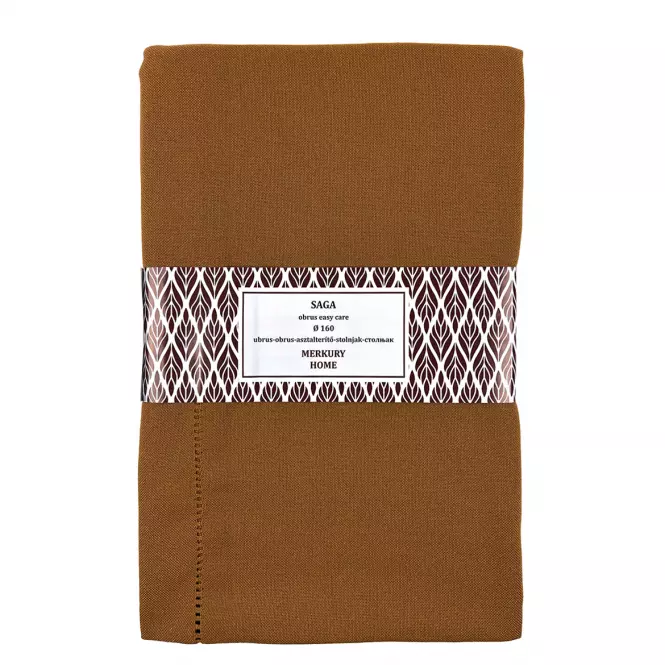 Obrus SAGA musztardowy 160 easy care