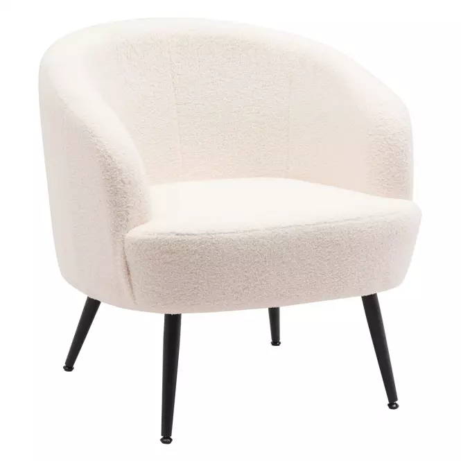 Fotel Mal Teddy White