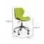 Fotel Obrotowy Matrix Czarny/Zielony,4