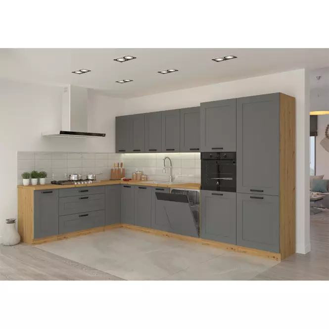 Kuchnia Luna dustgrey/artisan 260 bez blatu