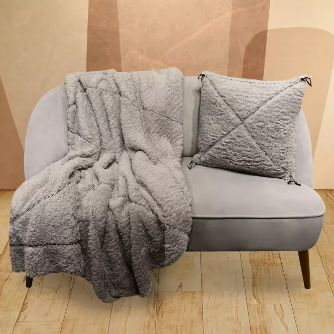 Koc Sherpa 130x160 szary Merkury Home
