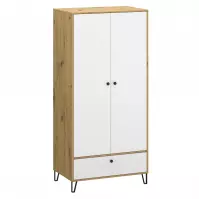 Szafa Sorrento F 2d1s Dąb Artisan/Biały