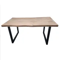 Stół drewniany Liam SDV-01 akacja/czarny