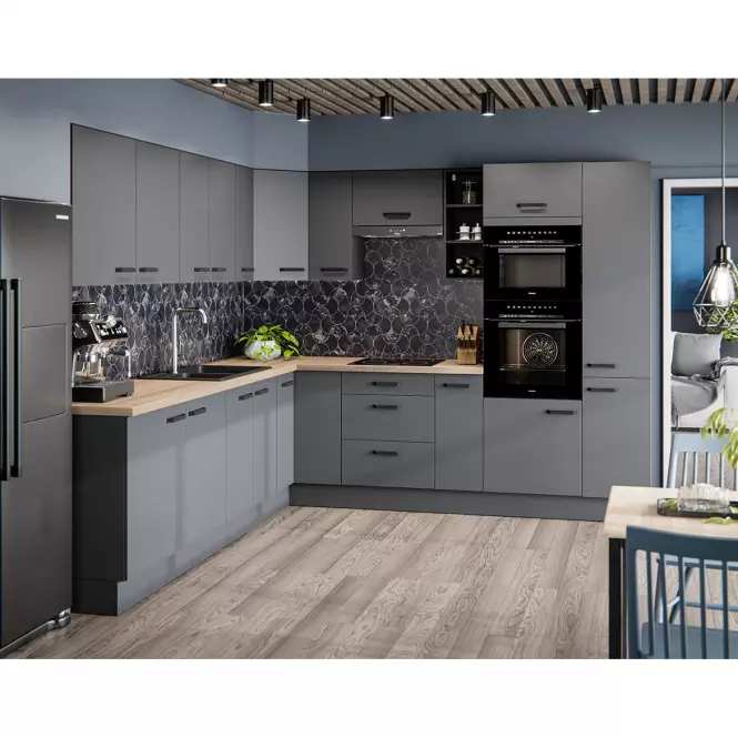 Szafka kuchenna NESSA antracyt 60 nagu-36 1f,7