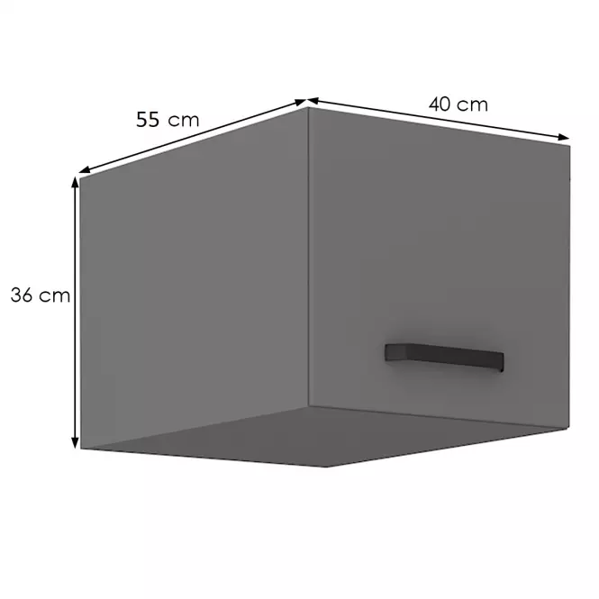 Szafka kuchenna NESSA antracyt 40 nagu-36 1f,2