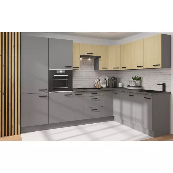 Szafka kuchenna NESSA antracyt 60lo-215 2f,11