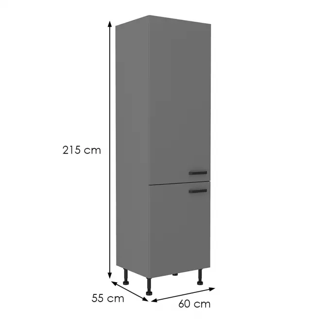 Szafka kuchenna NESSA antracyt 60lo-215 2f,2