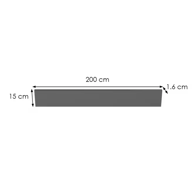Cokół antracyt 2000X150 mm (2 szt),2
