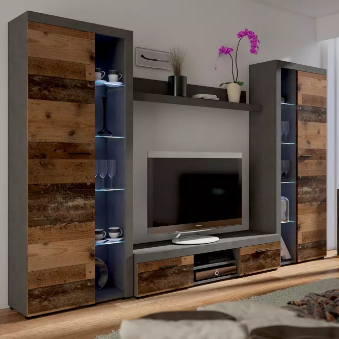 Meblościanka Rumba Xl 300cm Old Style Wood Matera