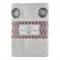 Firana na przelotkach AQUA poliester ecru 140x160 Merkury Home