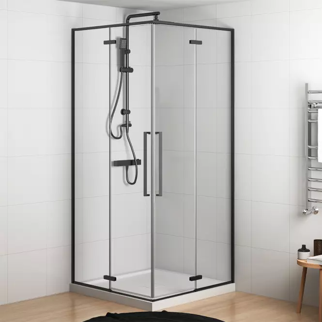 Kabina prysznicowa kwadratowa Beta 90x90x195 black
