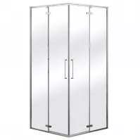 Kabina prysznicowa kwadratowa Beta 90x90x195 chrom