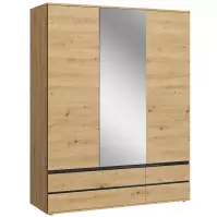 Szafa Naxos S01 dąb artisan/dąb artisan czarny mat