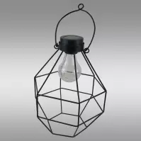 Lampa solarna Wisząca Rombo VO2832 Czarna
