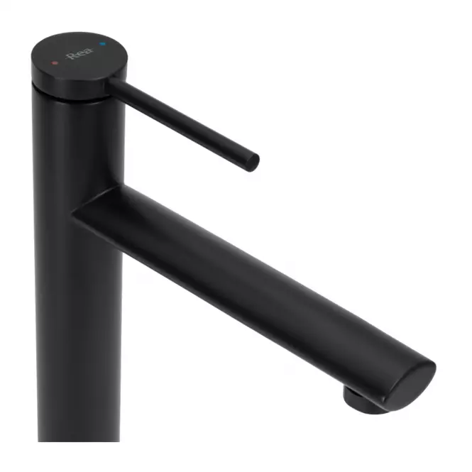 Bateria umywalkowa wysoka Rea Oval czarna