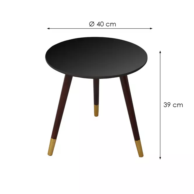Stolik Kawowy 62059-40x40 czarny