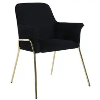 Krzesło Nero 80363 czarny/złoty