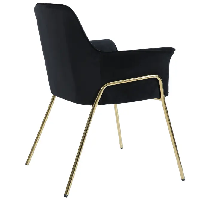 Krzesło Nero 80363 czarny/złoty
