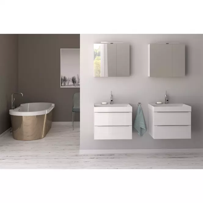 Szafka lustrzana Malaga E80 biała 521557