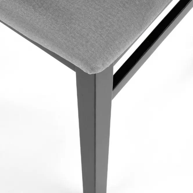 Krzesło Sylwek 1 drewno/velvet czarny/monolith 85