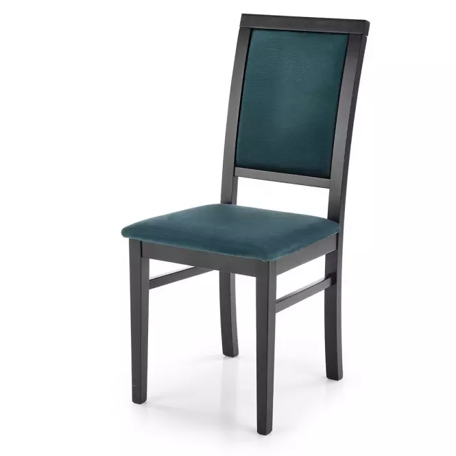 Krzesło Sylwek 1 drewno/velvet czarny/monolith 37
