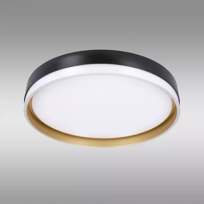 Plafon Florida LED 13-11343 24W Czarno-Złoty 38CM PL1