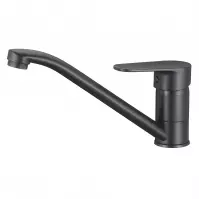 Bateria zlewozmywakowa Neptun Black z obrotową wylewką