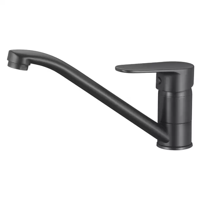 Bateria zlewozmywakowa Neptun Black z obrotową wylewką