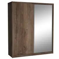 Szafa Maciej 208 cm lustro dąb lefkas