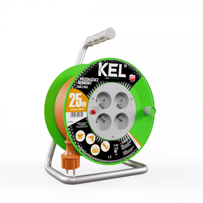 Przedłużacz bębnowy PB-ST/S/25M/3X1.5 3680W