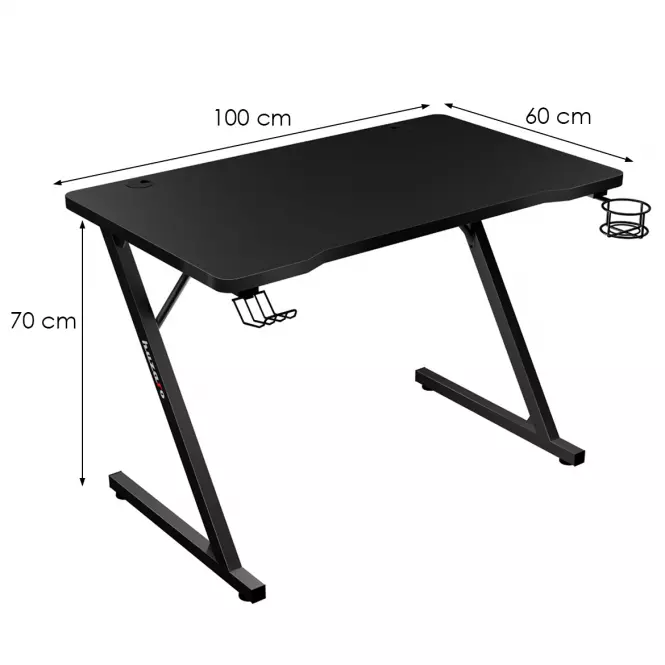 Biurko gamingowe HZ-Hero 1.8 black