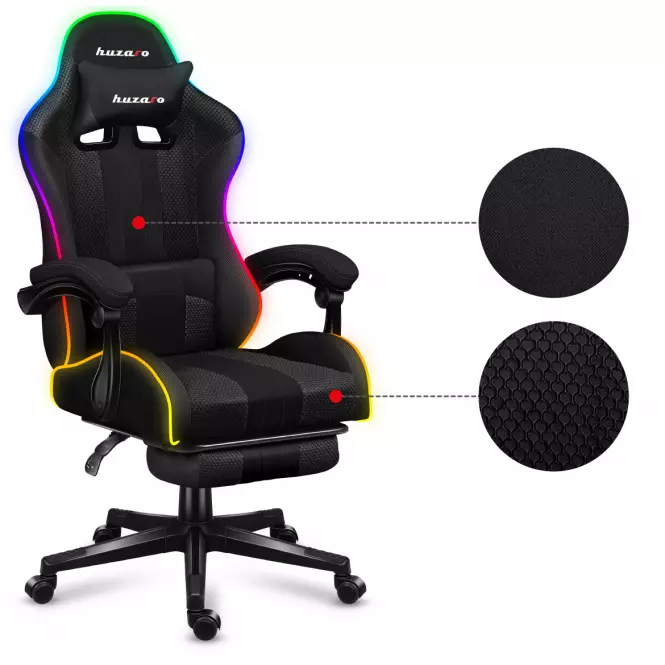 Fotel gamingowy HZ-Force 4.7 RGB Mesh