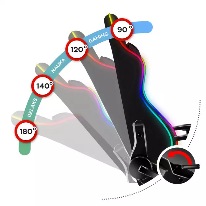 Fotel gamingowy HZ-Ranger 6.0 RGB Mesh