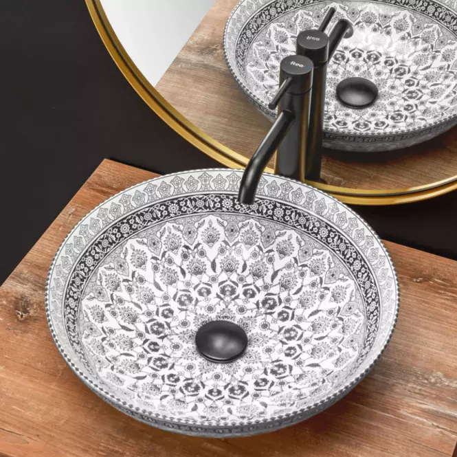 Umywalka nablatowa Arte Dark Grey