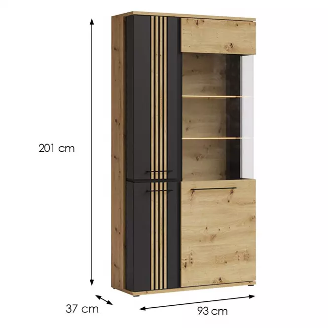 Witryna Molto ML2 black,2