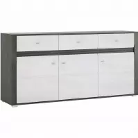 Komoda Sevilla typ 40 3D3S sosna norweska/ biały