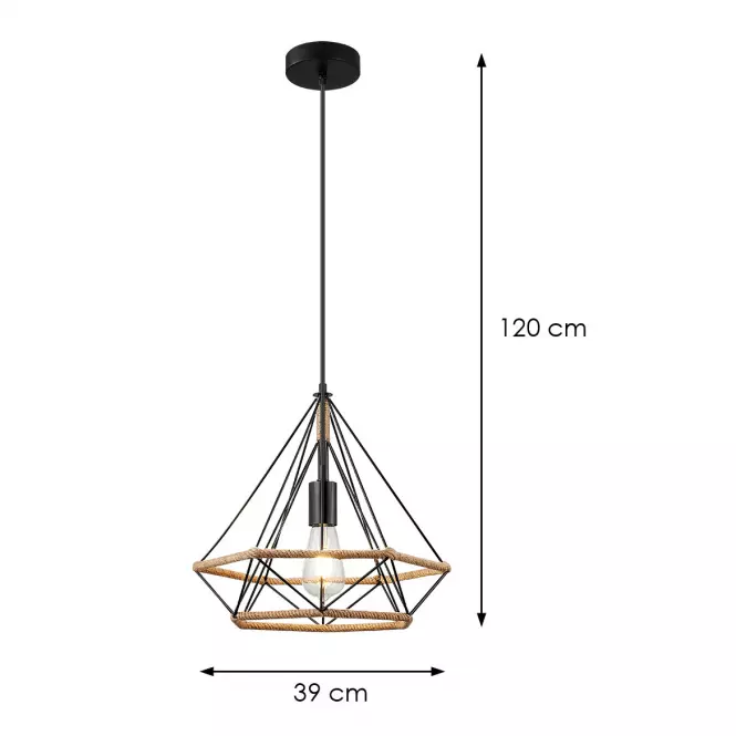 Lampa 2200134-1 BLACK PAINTED LW1
