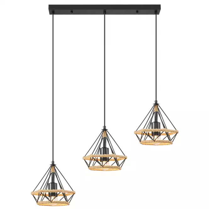 Lampa 2200134-3 BLACK PAINTED LW3