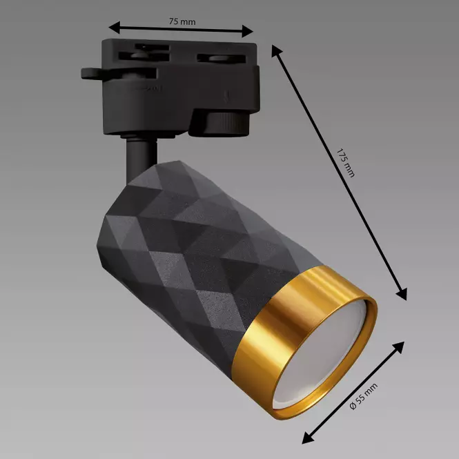 Lampa MATA TRA GU10 BLACK/GOLD 04086 K1