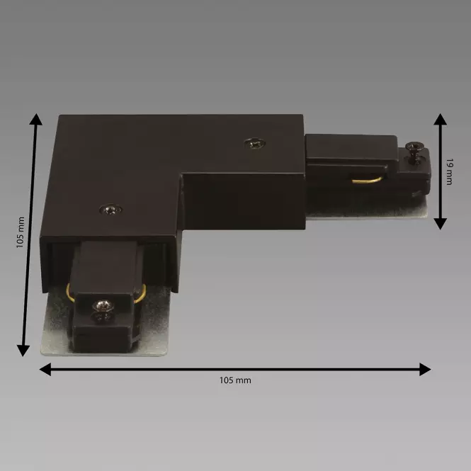 Lampa CONNECTOR PS230V L BLACK 04111 SZYN