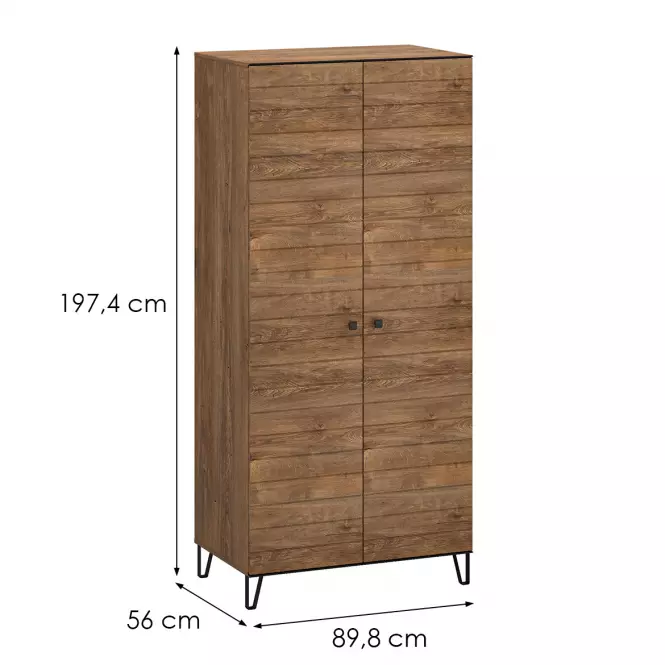 Szafa 2D Weil F burgund oak