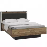 Łóżko Haruki HYTL1142B świerk alpejski/czarny