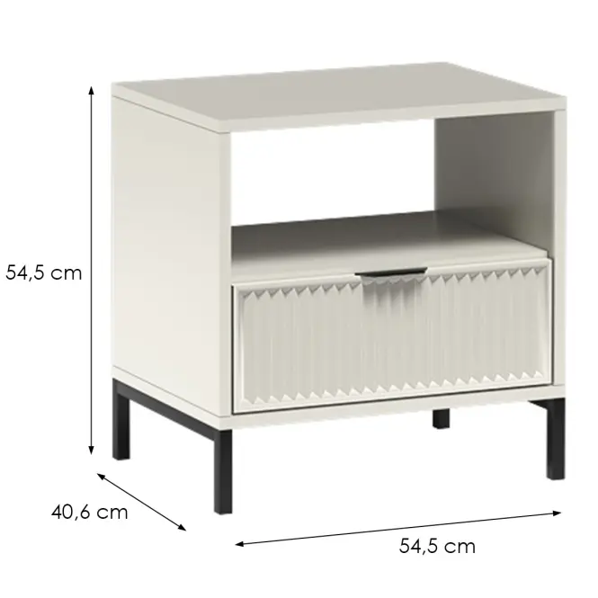 Szafka nocna Link A Styles LS7 cashmire